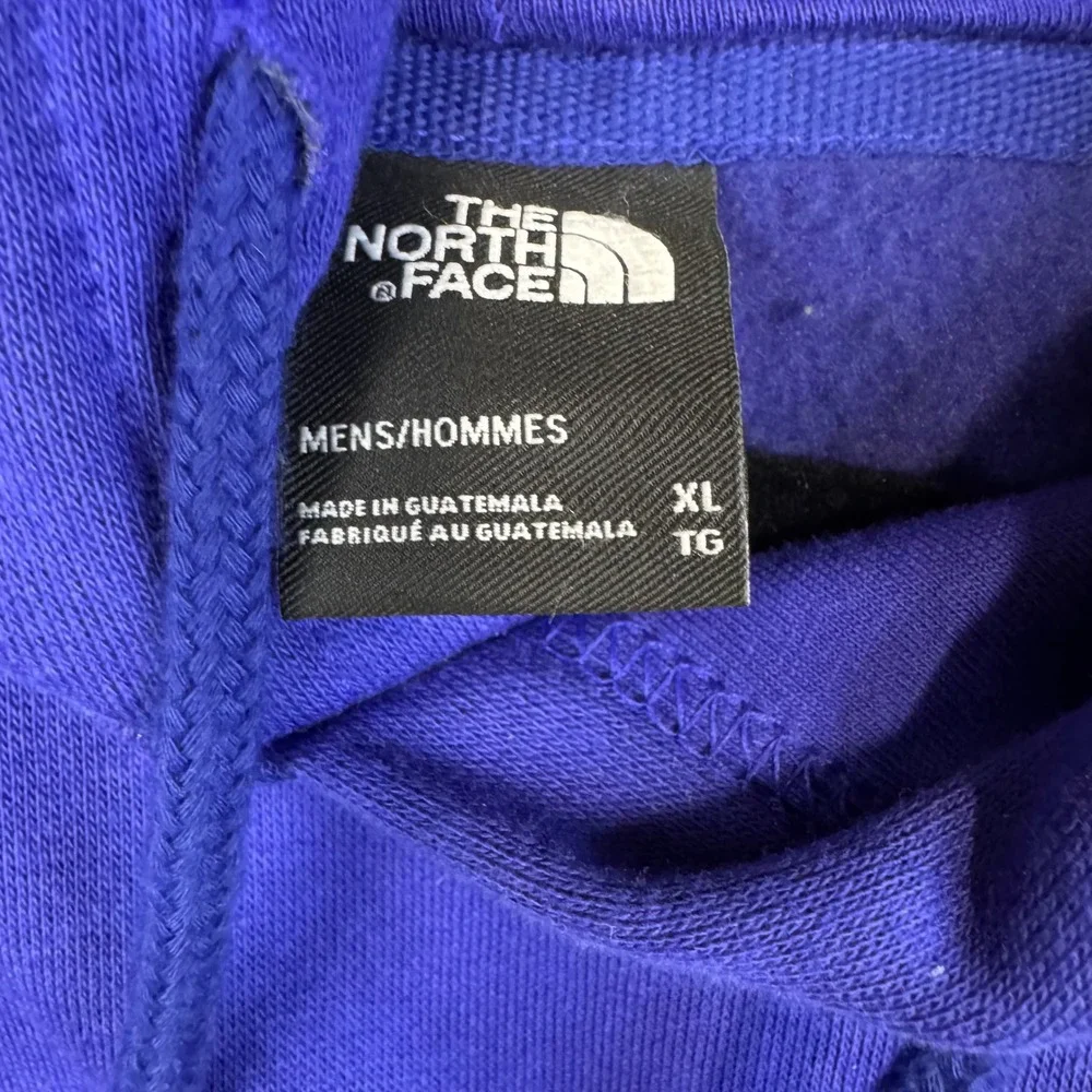 The North Face Hoodie Mens XL Blue Pullover Logo Kangaroo Pocket 4163-50